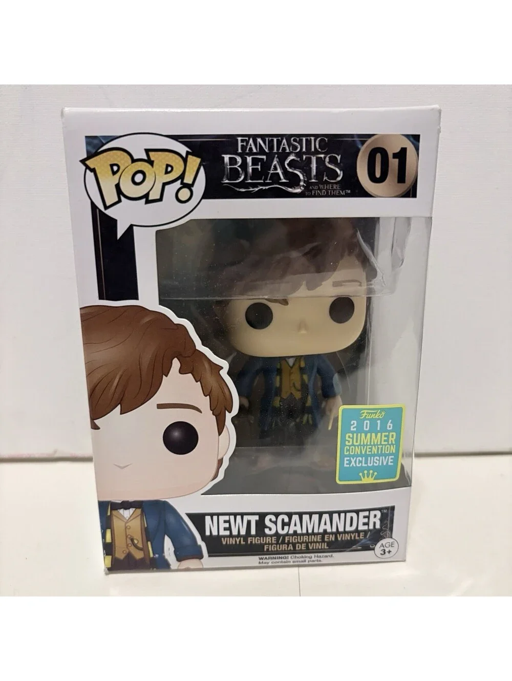 FUNKO POP! Movies FANTASTIC BEASTS NEWT SCAMANDER  #01 NIB Summer Exclusive 2016